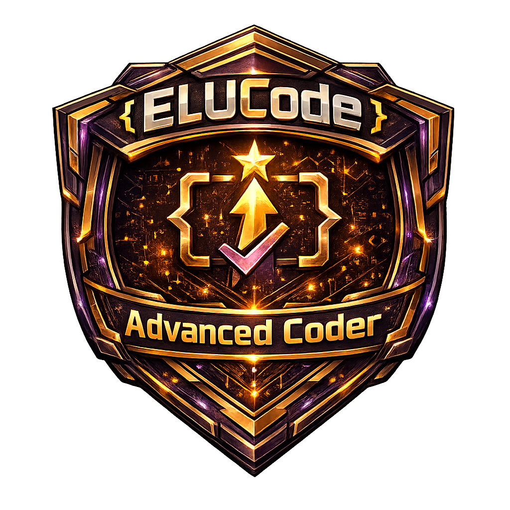 ELUCode Advanced Coder Badge
