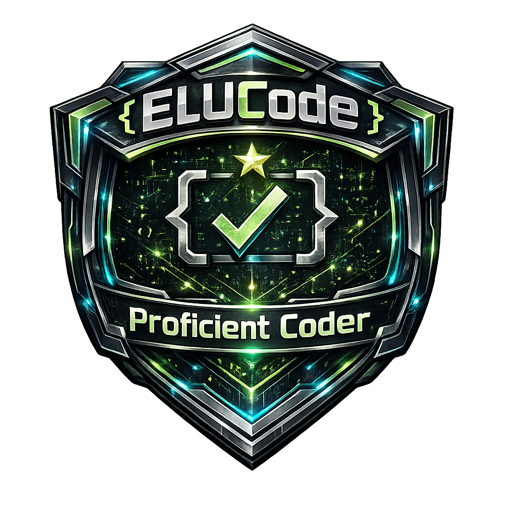 ELUCode Proficient Coder Badge